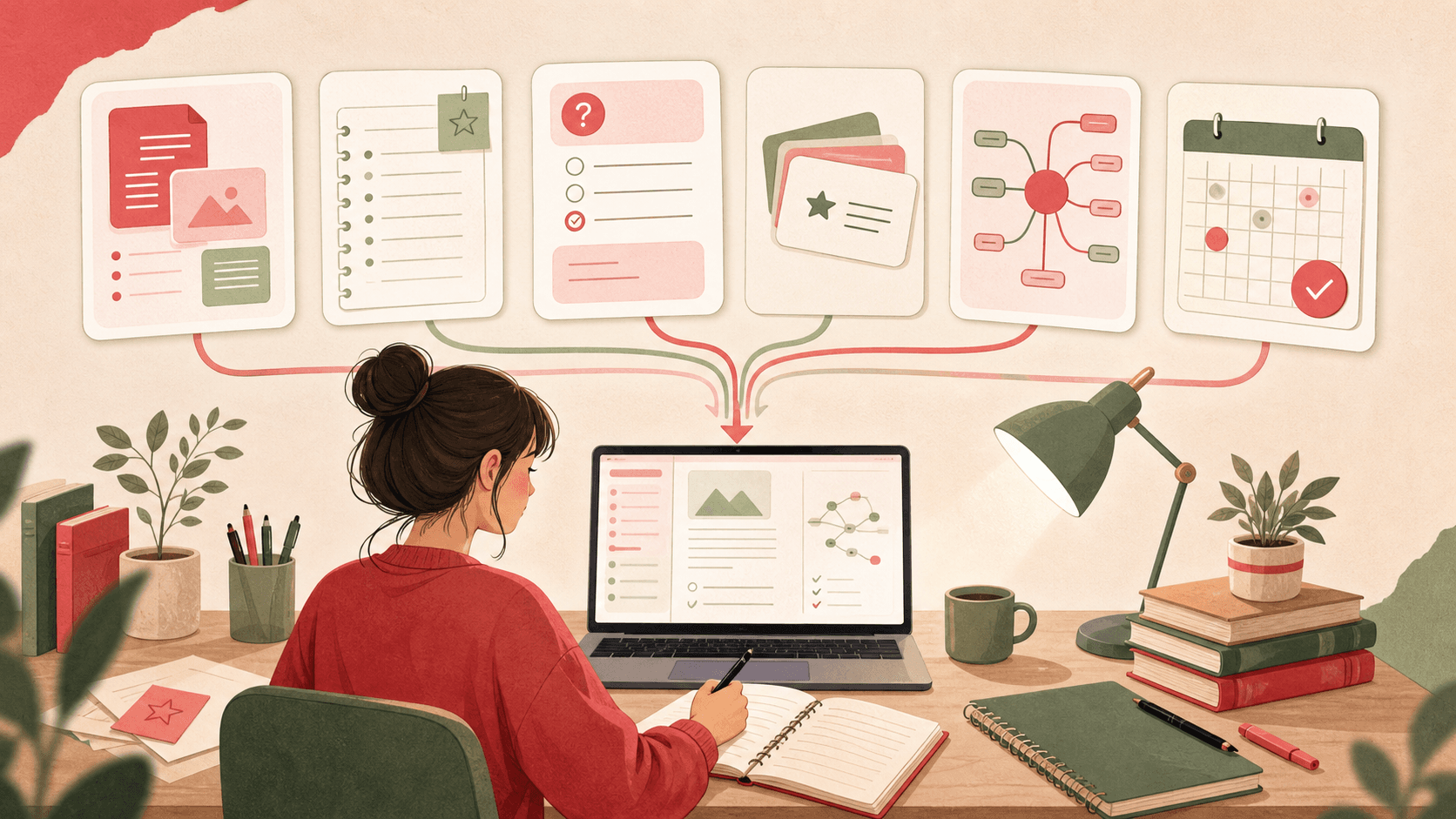Illustration for Best AI Study Apps for Students: Notes, PDFs, Flashcards, and Quizzes